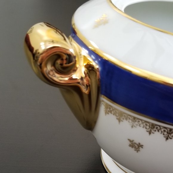 Limoges France Porcelain d'art & More ~ Sugar Bowl, Creamer, Cups and Saucers - Picture 15 of 16